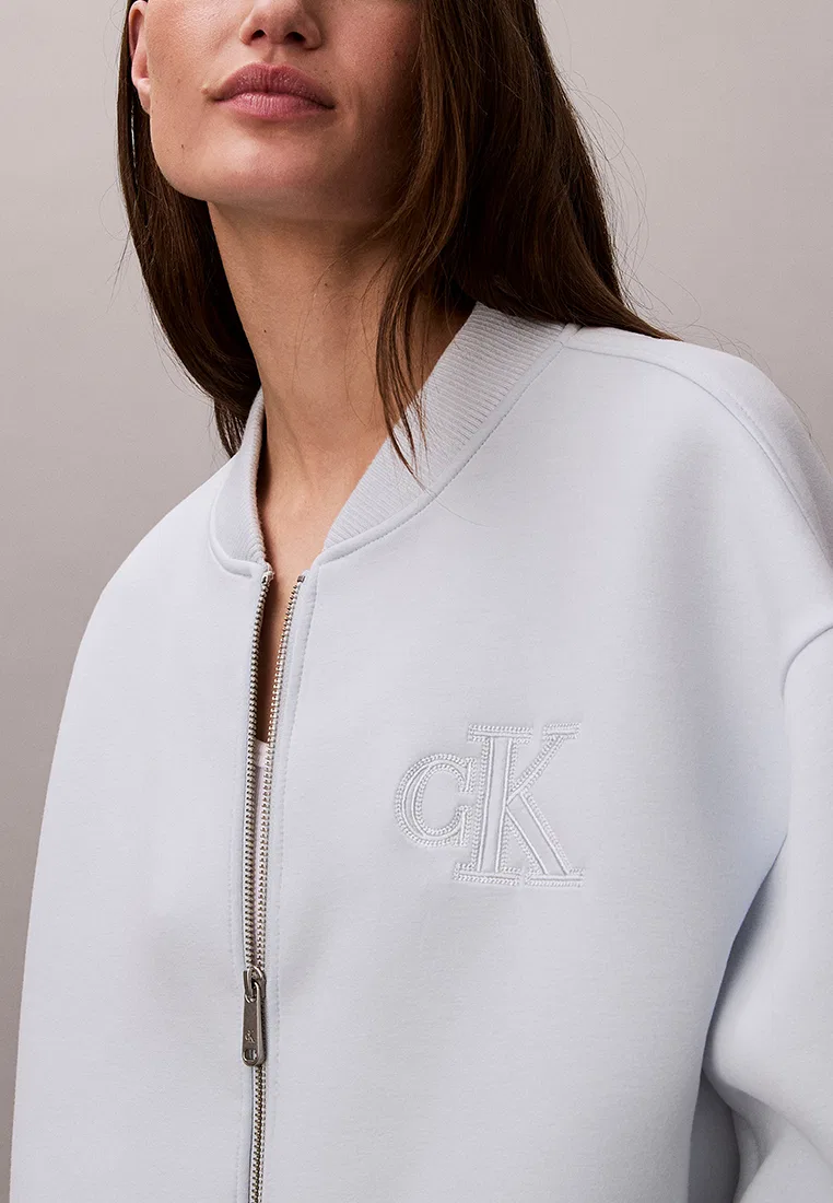 Бомбер, оверсайз, на молнии, Calvin Klein Jeans — фото 4