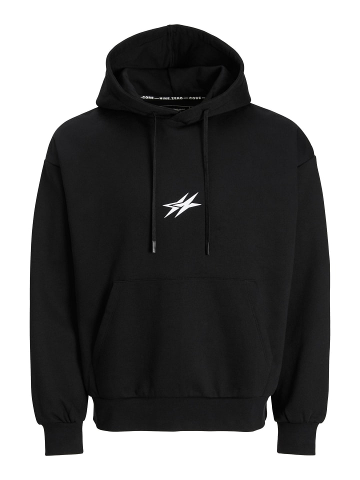 

Черная толстовка с капюшоном Jack & Jones