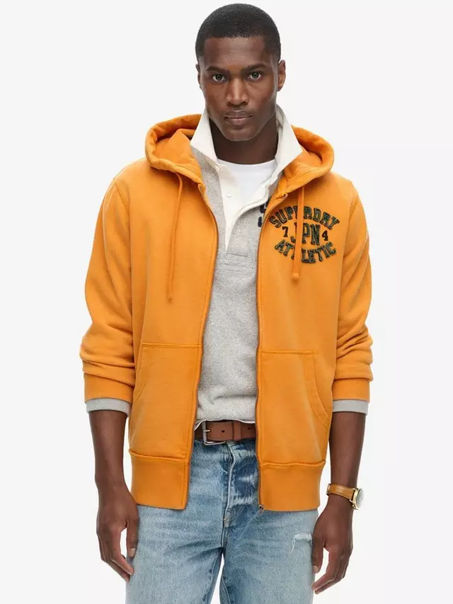 

Худи Superdry Vintage Athletic Zip, цвет track/gold