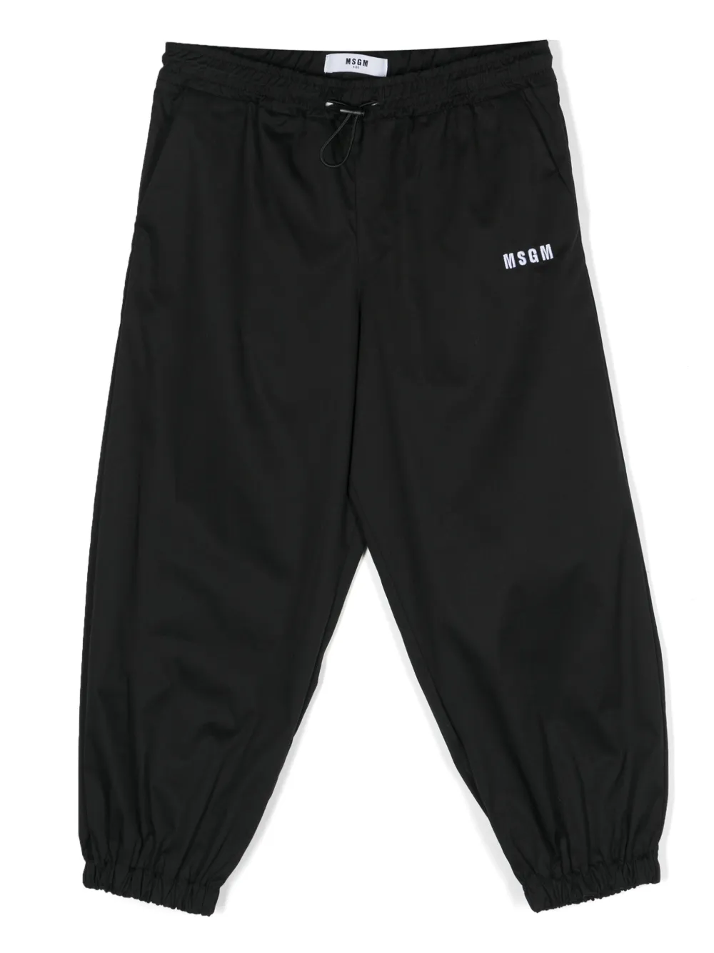 

Спортивные брюки с вышитым логотипом MSGM Kids, черный