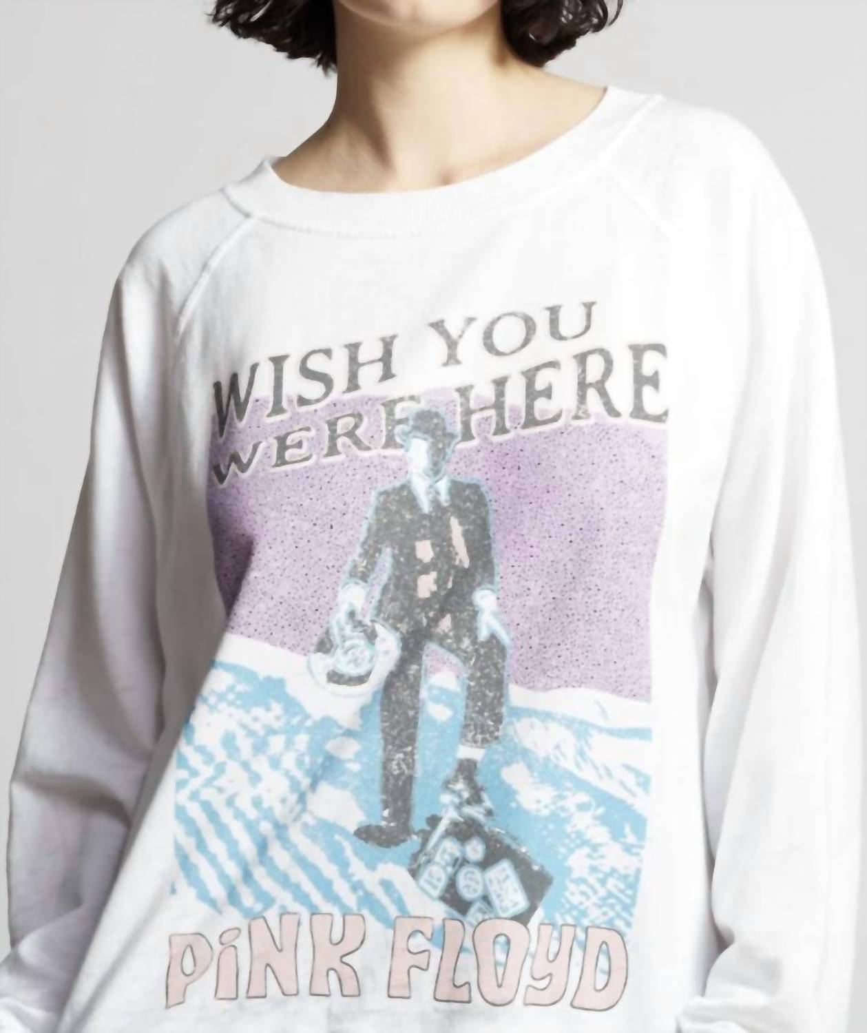 

Женский свитшот Pink Floyd белый Recycled Karma