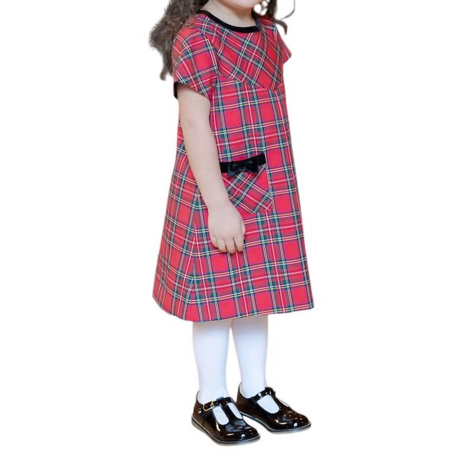 

Платье в клетку Tartan красного цвета Multi Florence Eiseman