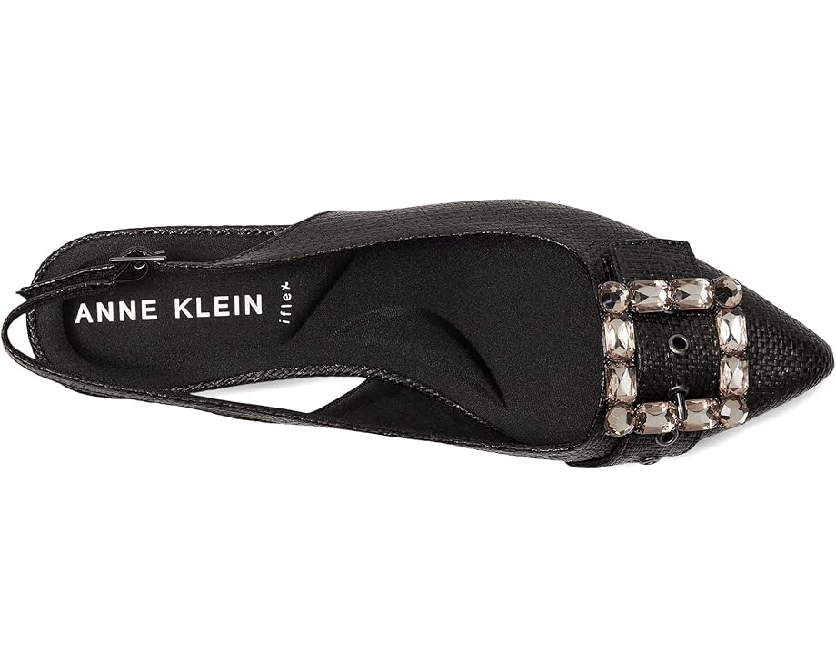 Туфли на плоской подошве Anne Klein Kenni, цвет Black Raffia — фото 2