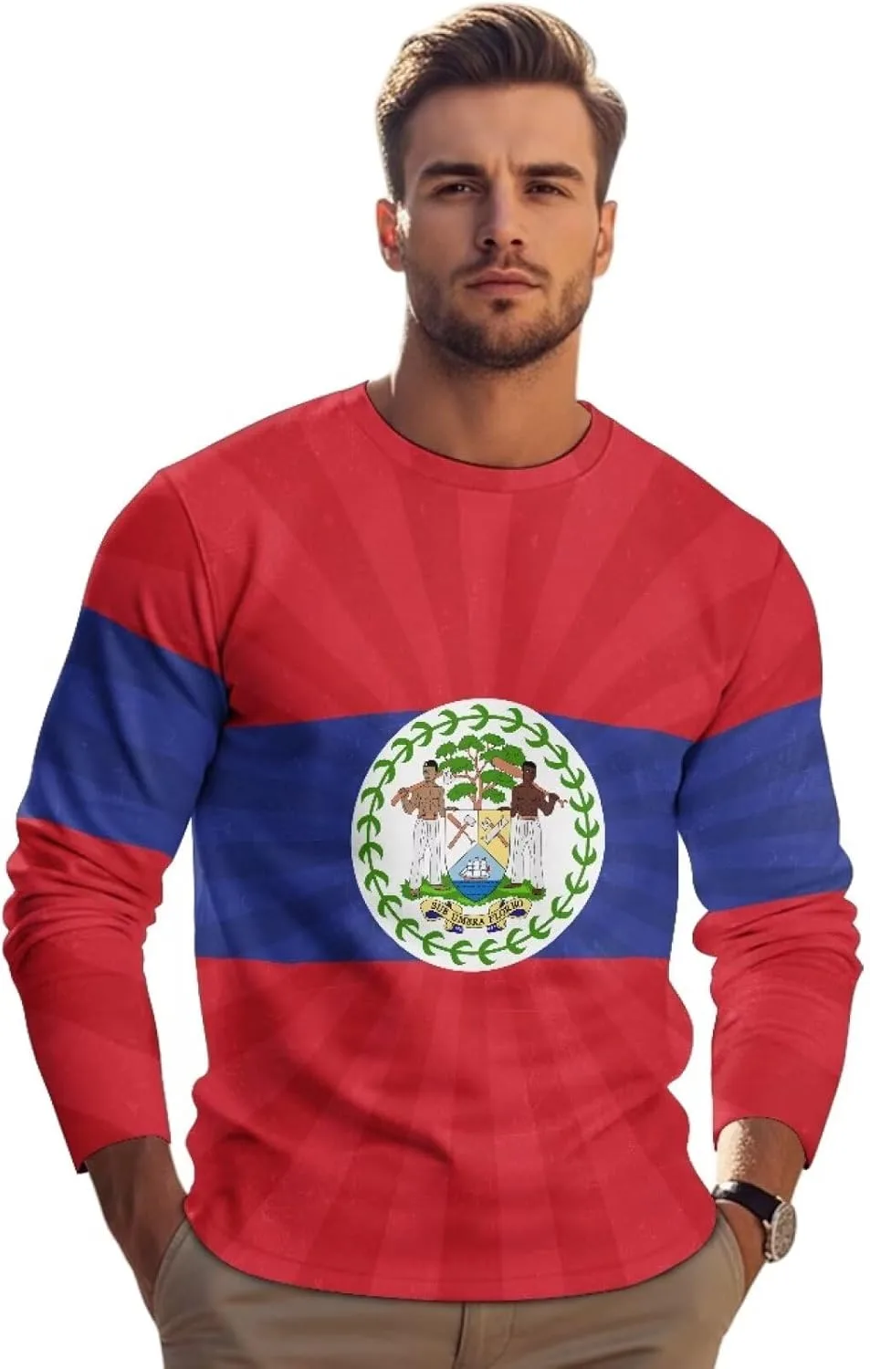 

Мужская футболка с длинным рукавом и круглым вырезом, свободного кроя, влагоотводящая, для тренировок RMMRIYUE