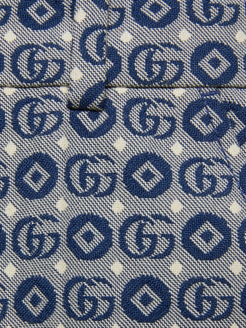 Жаккардовые брюки Gg Gucci Kids, синий — фото 3