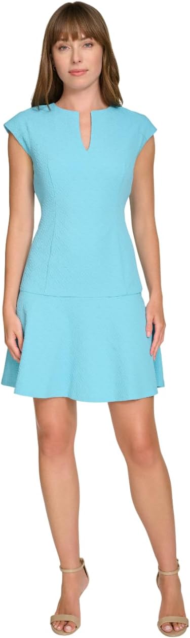 

Женское платье-футляр Tommy Hilfiger с расклешенным воротом и облегающим низом на бедрах, Duck Egg