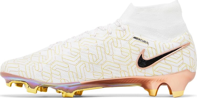Кроссовки Zoom Mercurial Superfly 9 Elite FG 'United Golden Pack', белый — фото 3
