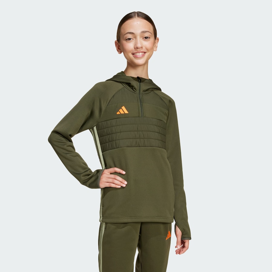 

Спортивная толстовка ADIDAS PERFORMANCE Tiro 25 Essentials, оливковый/пастельно-зеленый