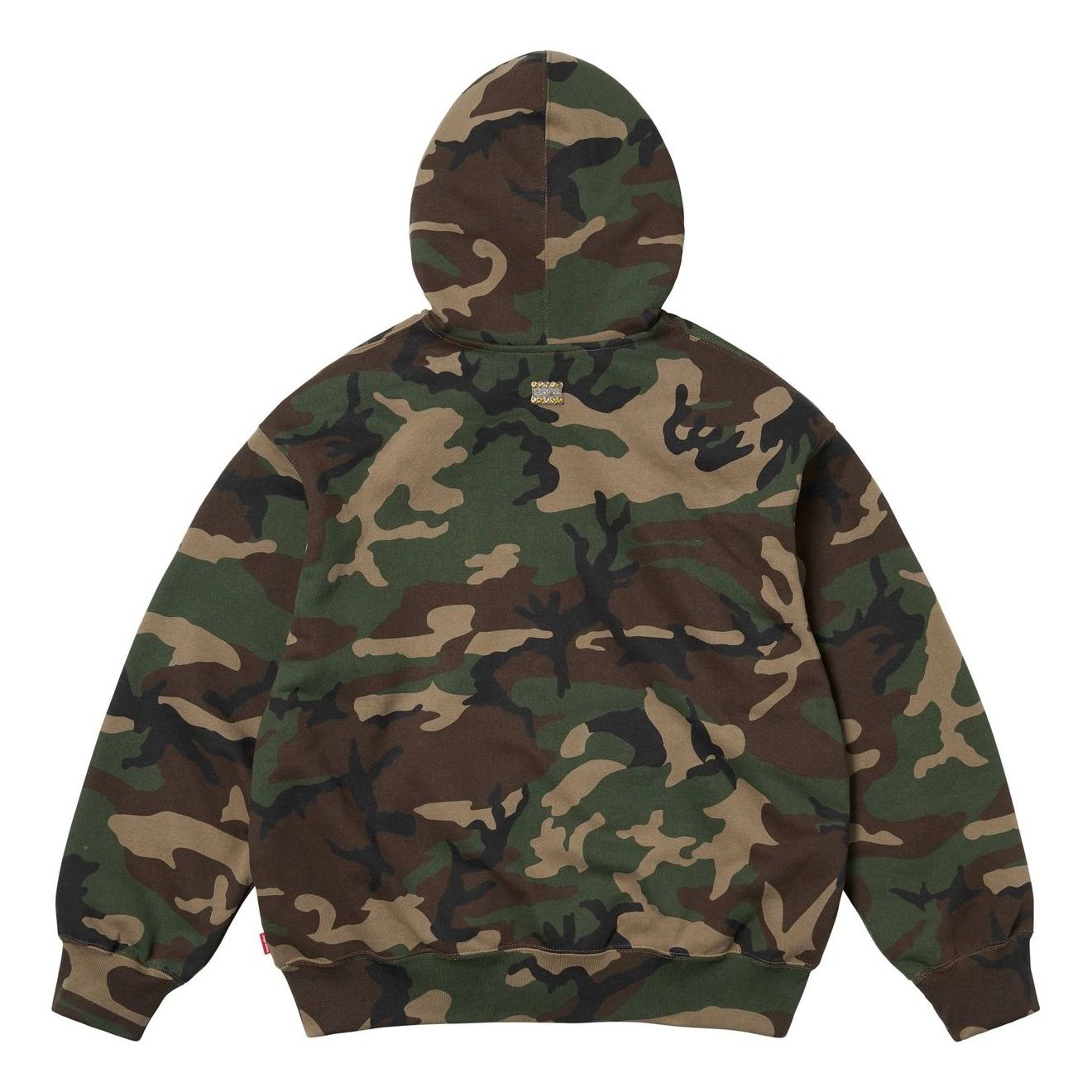 Толстовка Supreme x BB Simon на молнии с капюшоном, расцветка «Woodland Camo» — фото 2