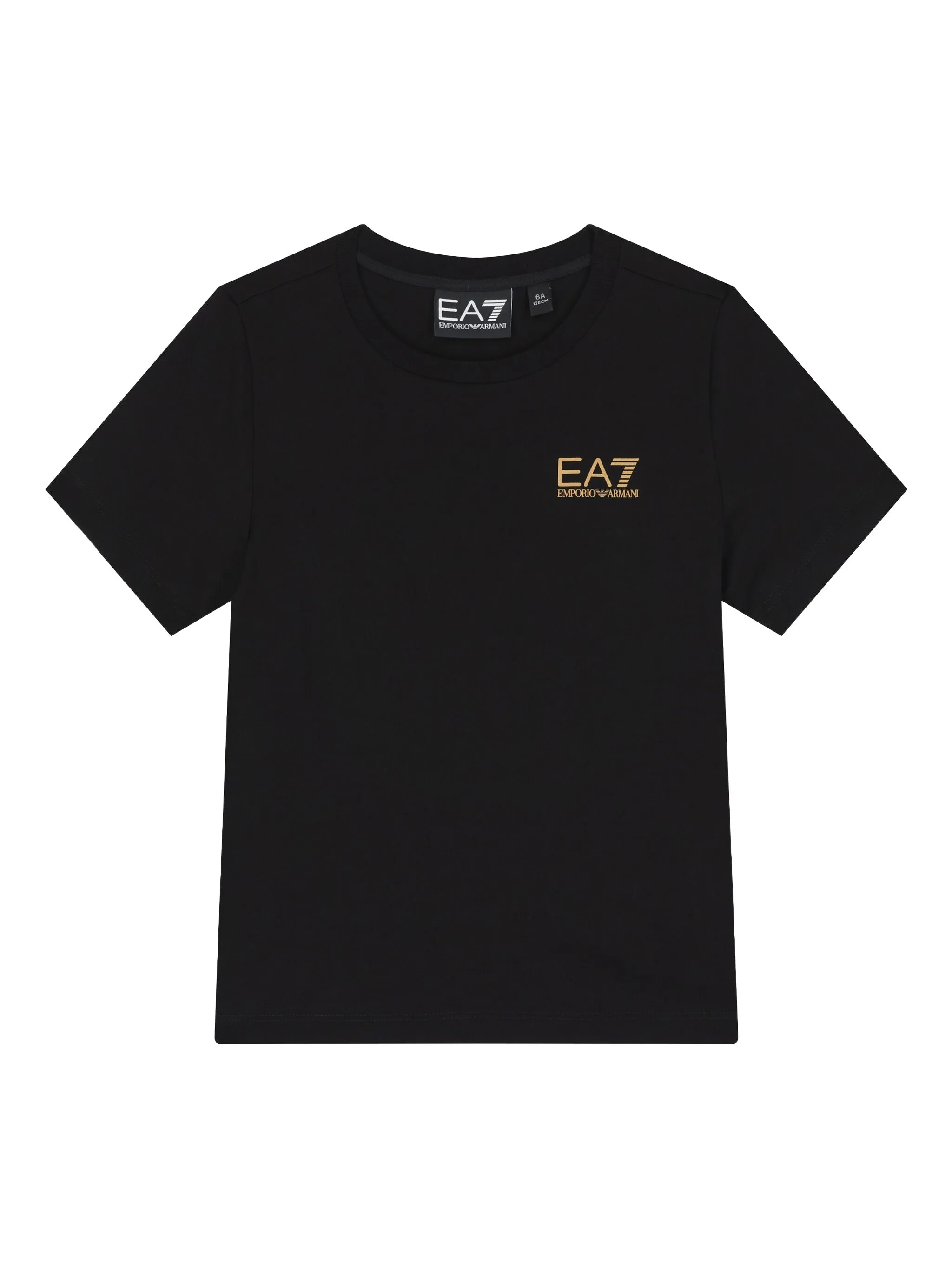 

Футболка с логотипом Emporio Armani Kids, черный