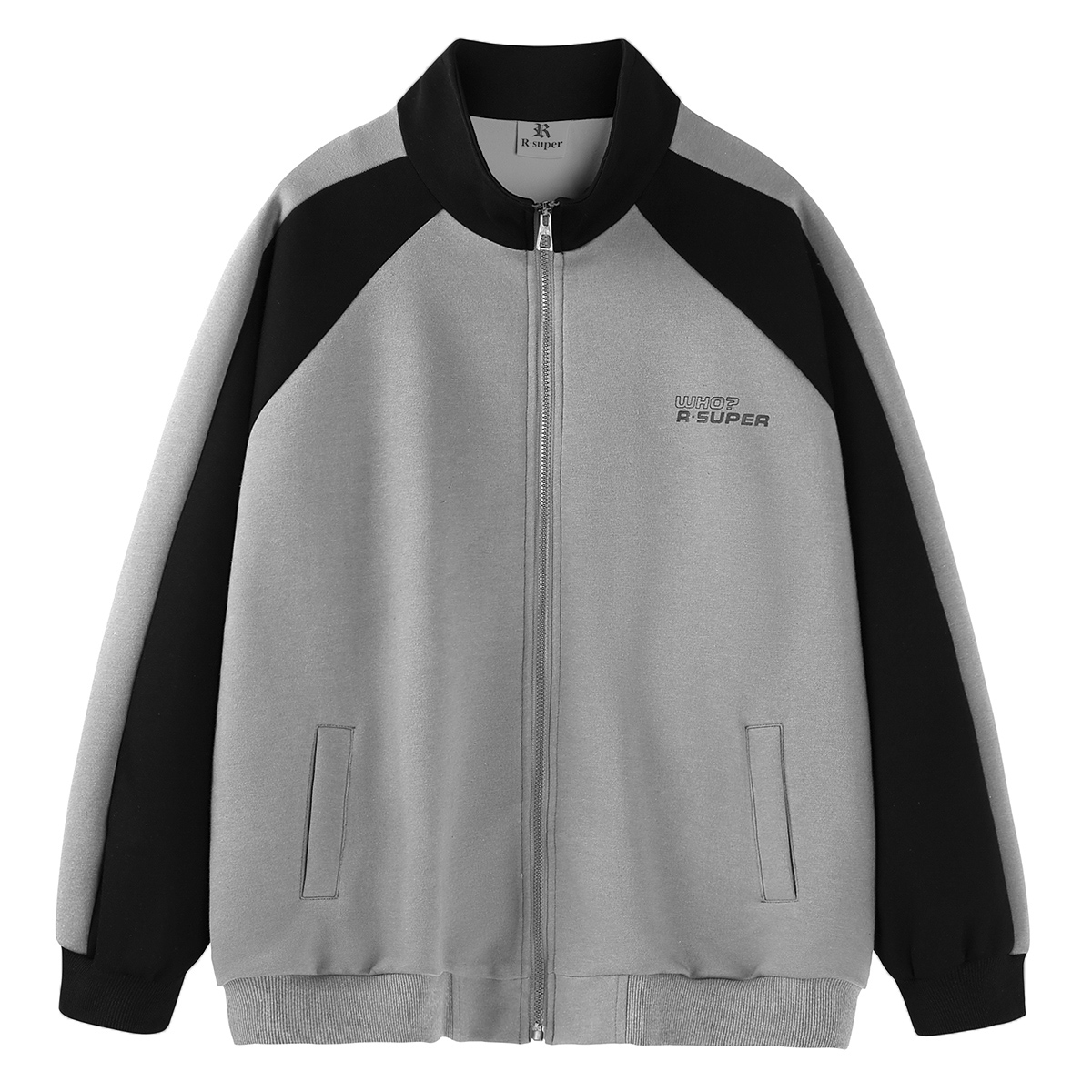 

Свитшот Unisex R.super, рукава кофейного цвета, бежевый корпус