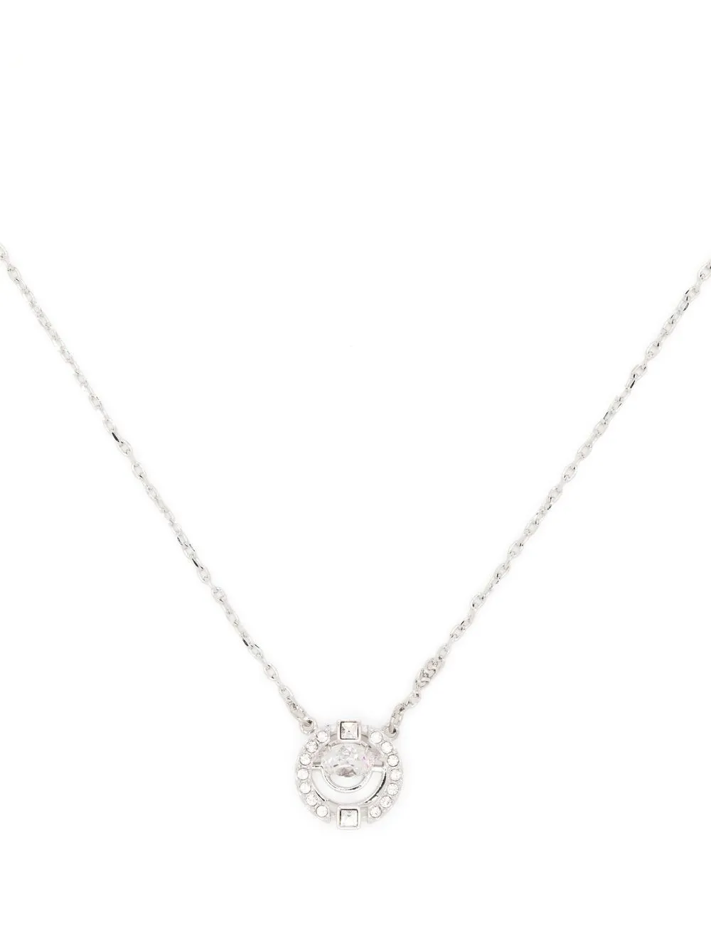 

Колье с подвеской Swarovski, серебяный