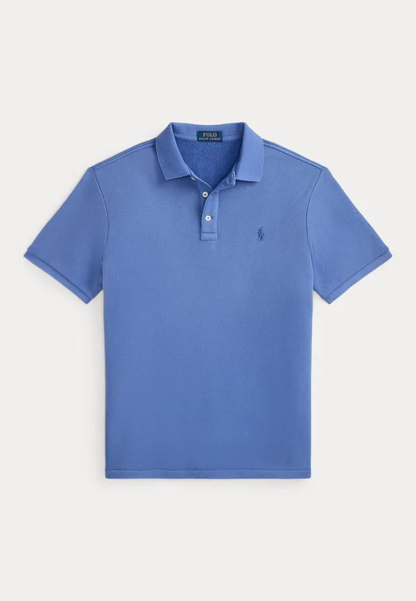 Рубашка поло из французского махрового трикотажа Polo Ralph Lauren, Modern Royal — фото 4
