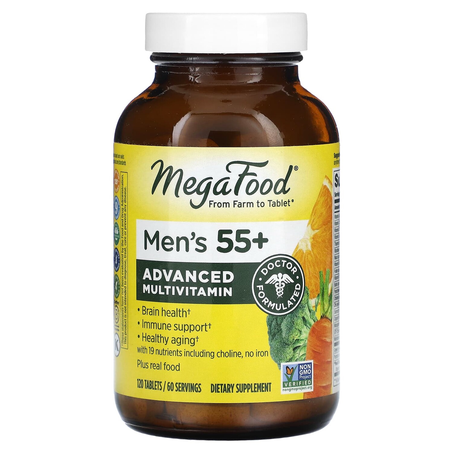 

MegaFood Мультивитамин для мужчин от 55 лет 120 таблеток
