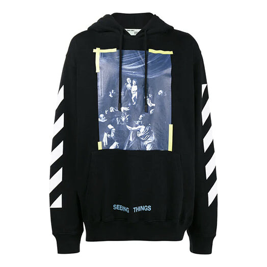 

Толстовка cravaggio long sleeve men's hoody black Off-White, черный