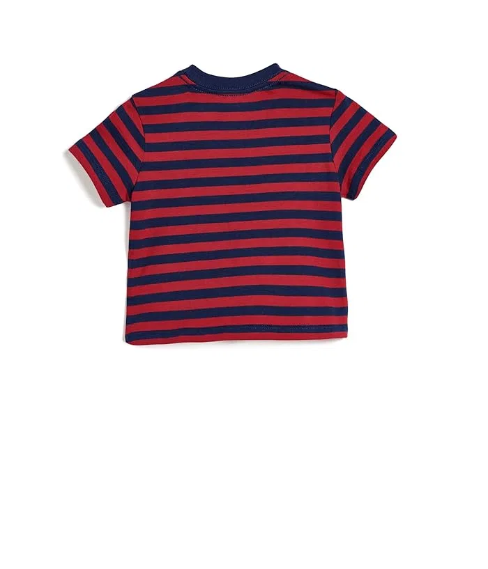 Футболка полосатая хлопок Striped Cotton Jersey Tee Polo Ralph Lauren Kids, Plato Green/Multicolor — фото 2