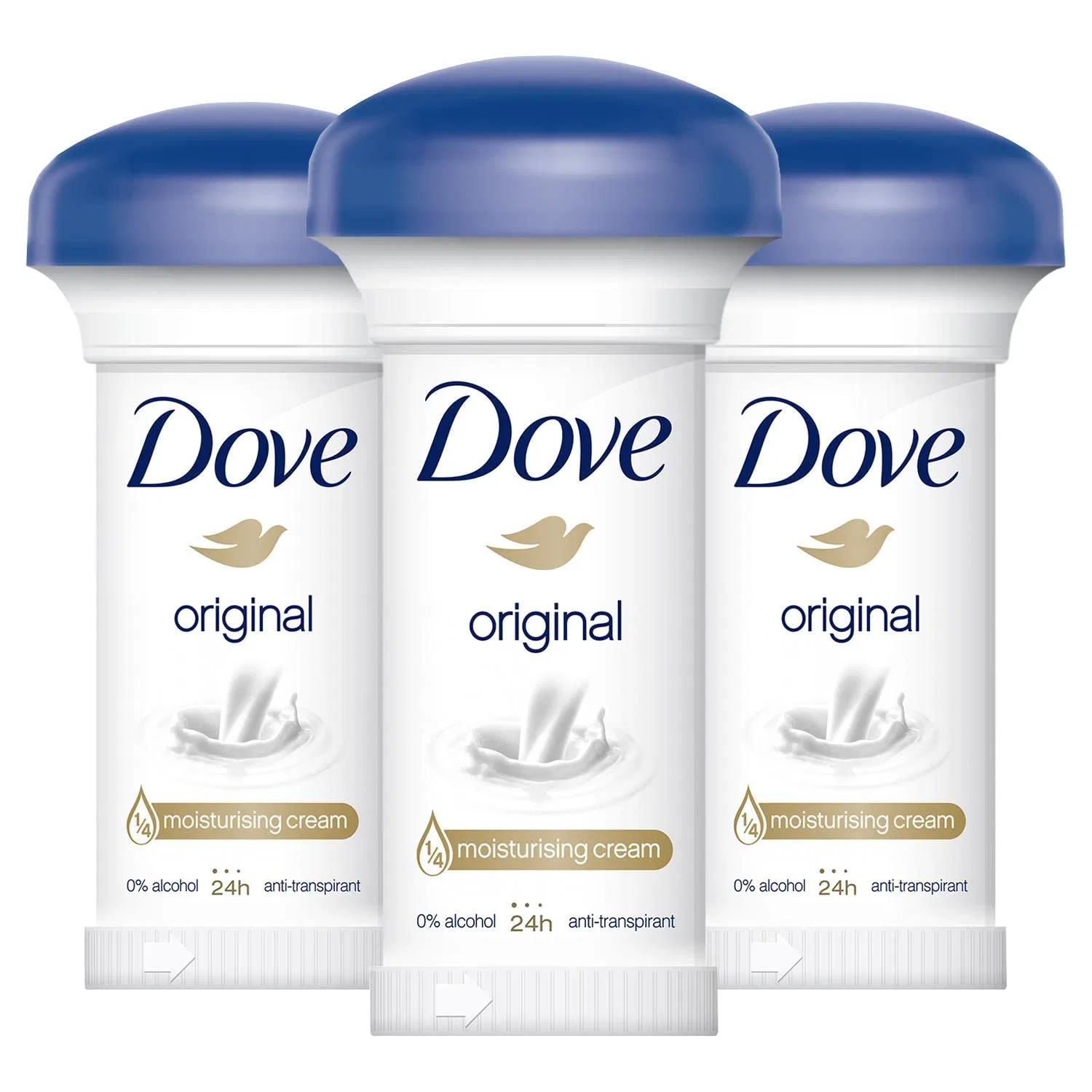 Крем-антиперспирант Dove Original 50 мл (3 упаковки) Dove