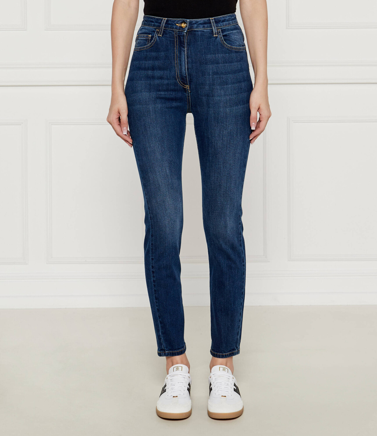 

Джинсы Elisabetta Franchi Skinny fit, темно-синий