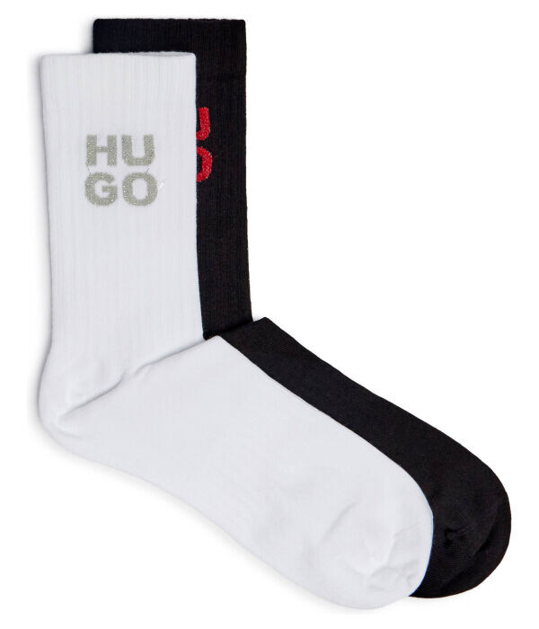 

Носки мужские Hugo Bodywear с люрексом 2 пары в подарочной упаковке, белый