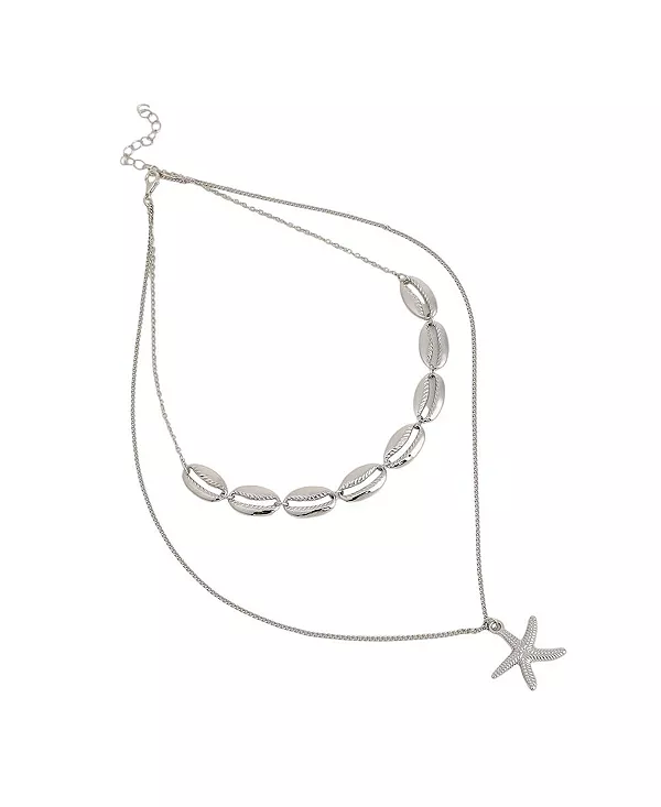 

Женское многослойное ожерелье с Багамскими островами Sohi, silver