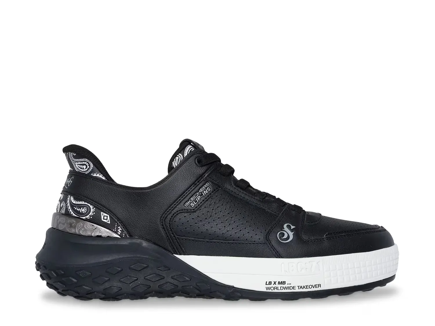 Hands Free Slip-Ins: Snoop Dogg Sizzle Snoop Sizzle Toke Slip-On Кроссовки - мужские Skechers, Black — фото 3