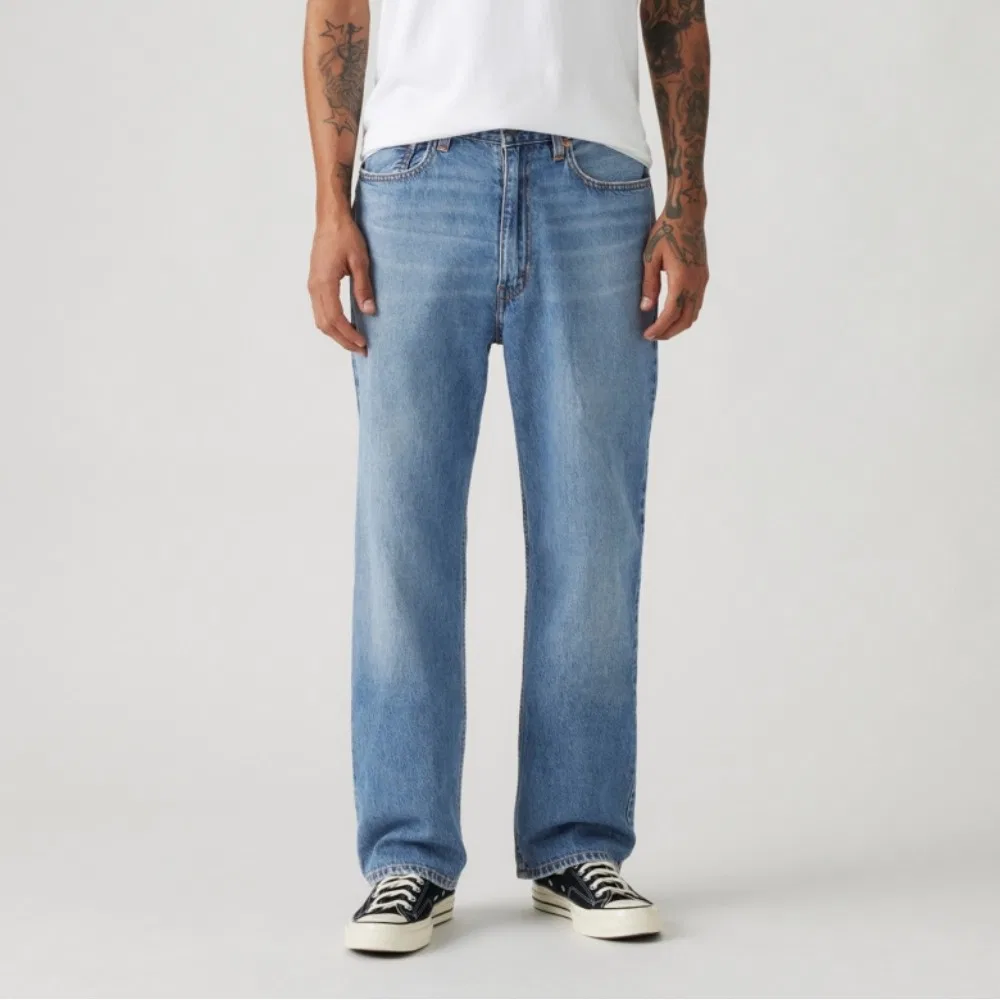 Мужские прямые джинсы свободного кроя Levi'S 565, средний деним