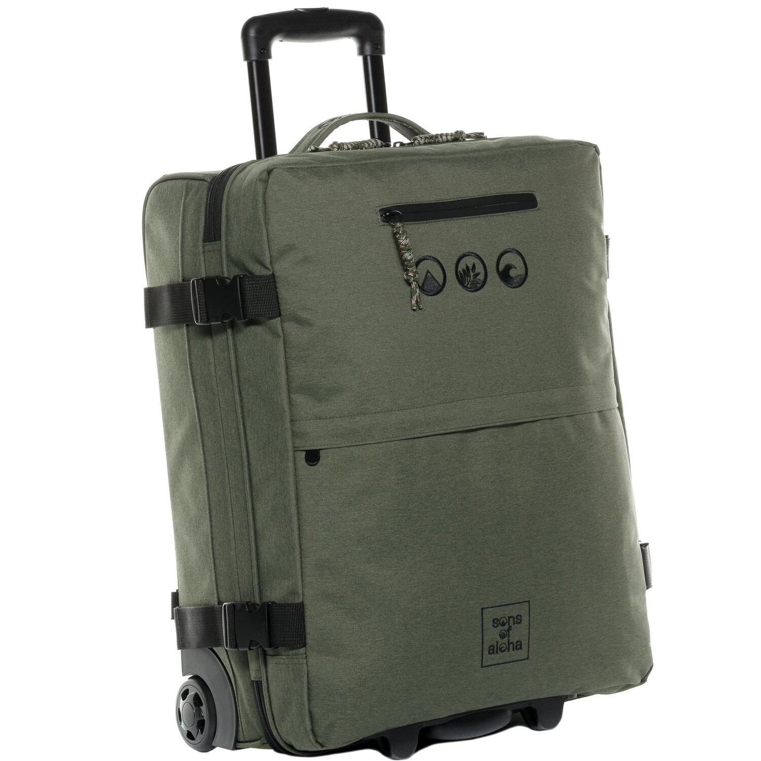 

Рюкзак SONS OF ALOHA 2in1 Handgepäckkoffer & Trolley Carry on und Kane, зеленый
