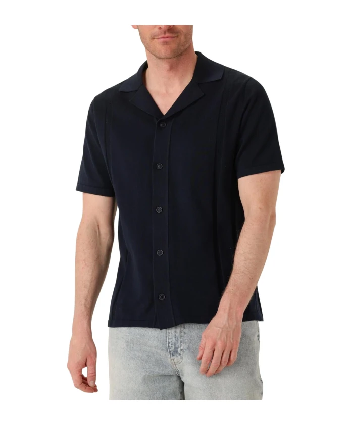 

Повседневная рубашка Стефана, темно-синяя. Saint Steve, синий