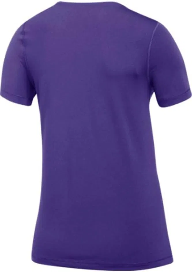 Женский топ Nike Pro Allover Mesh Short Sleeve Top 2.0, фиолетовый — фото 2