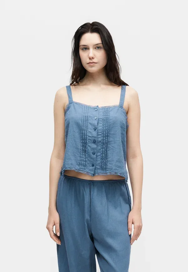 Пижамный топ Gap, bainbridge blue, синий