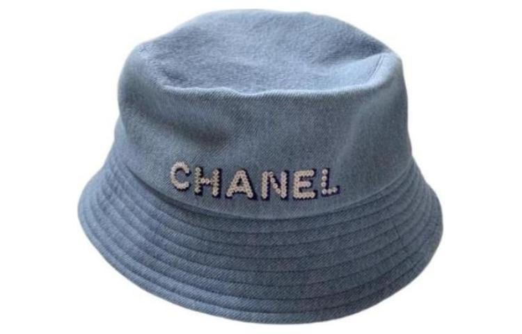 

CHANEL Синяя женская шляпа-ведро, Blue