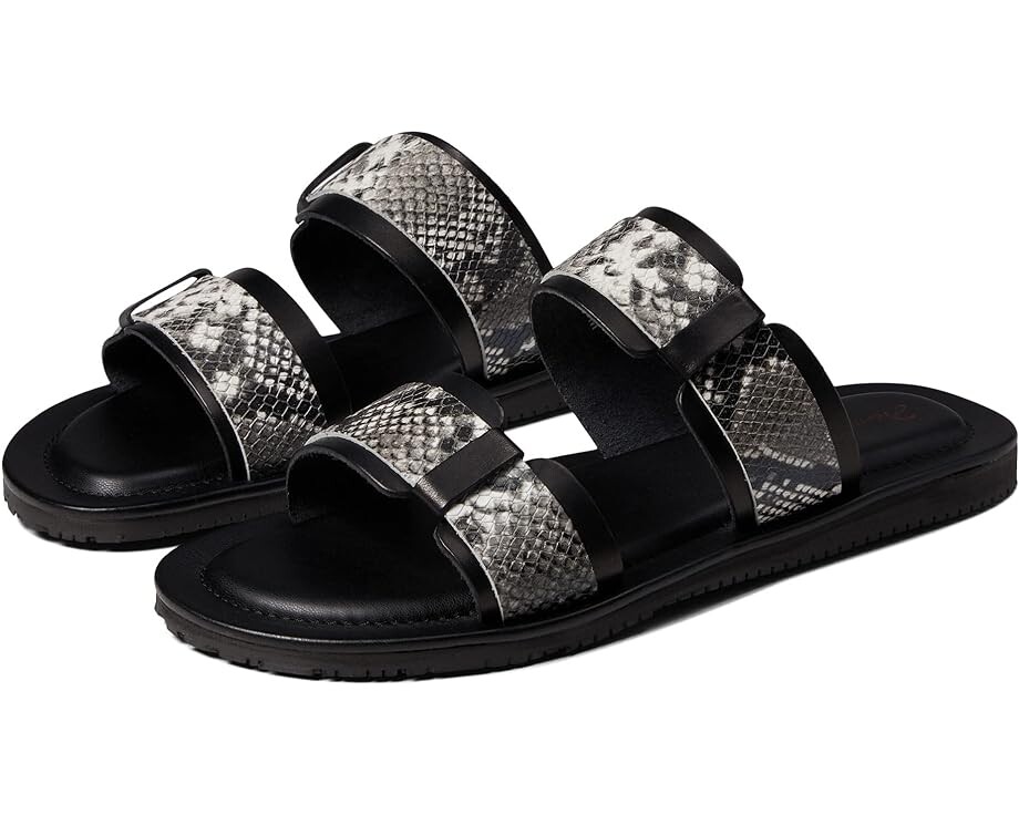 

Сандалии Massimo Matteo Snake Embossed Slide, цвет Serpent White
