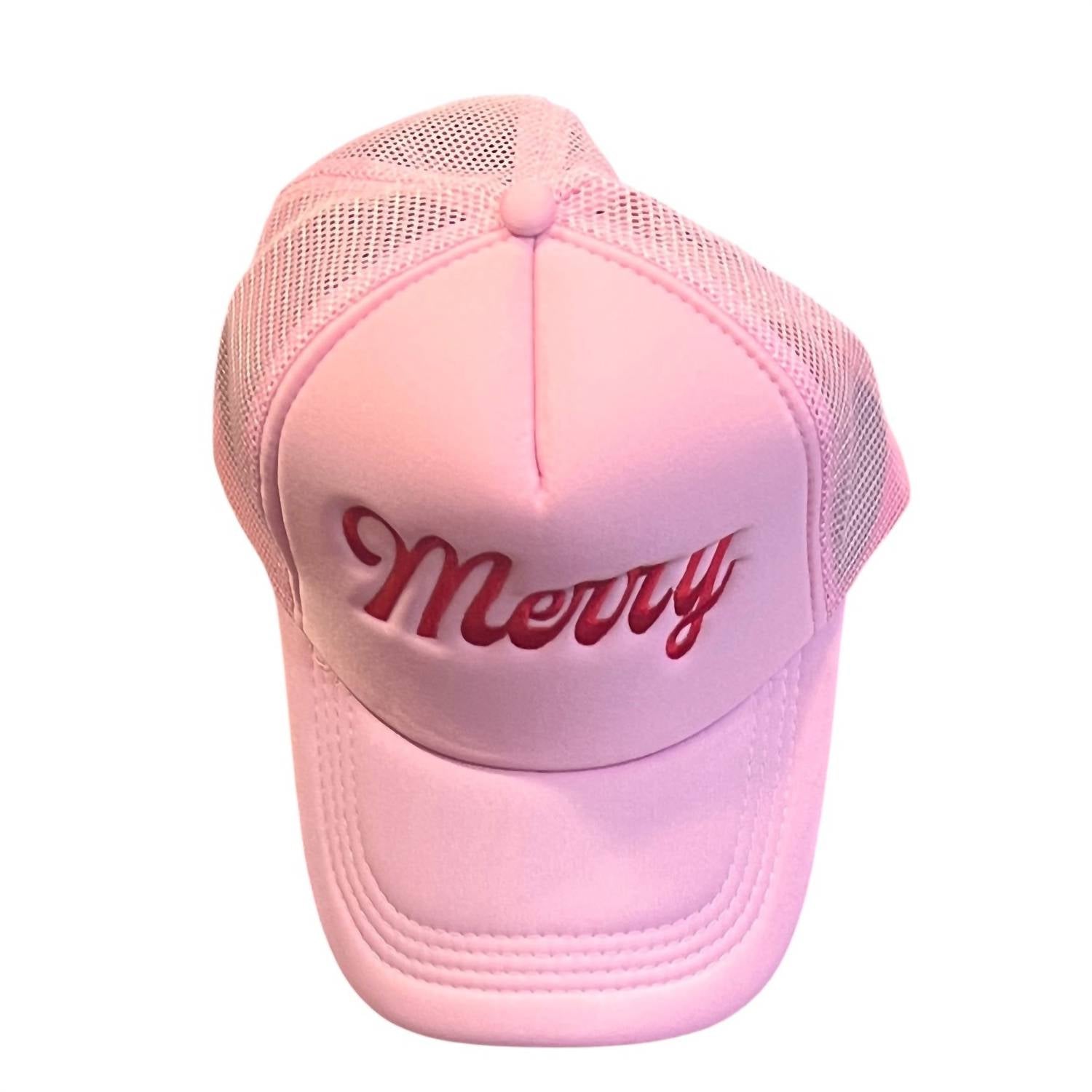 

Женская шапка Merry Trucker в розовом цвете Panache