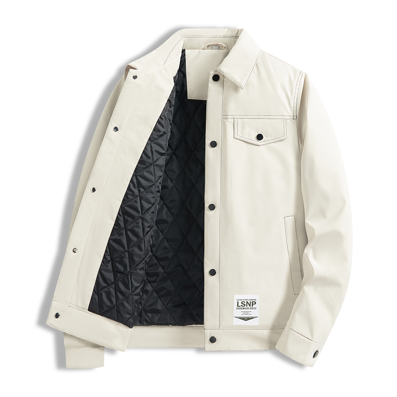 

Пуховик Unisex Lapel Moderate LISENPOK, экрю