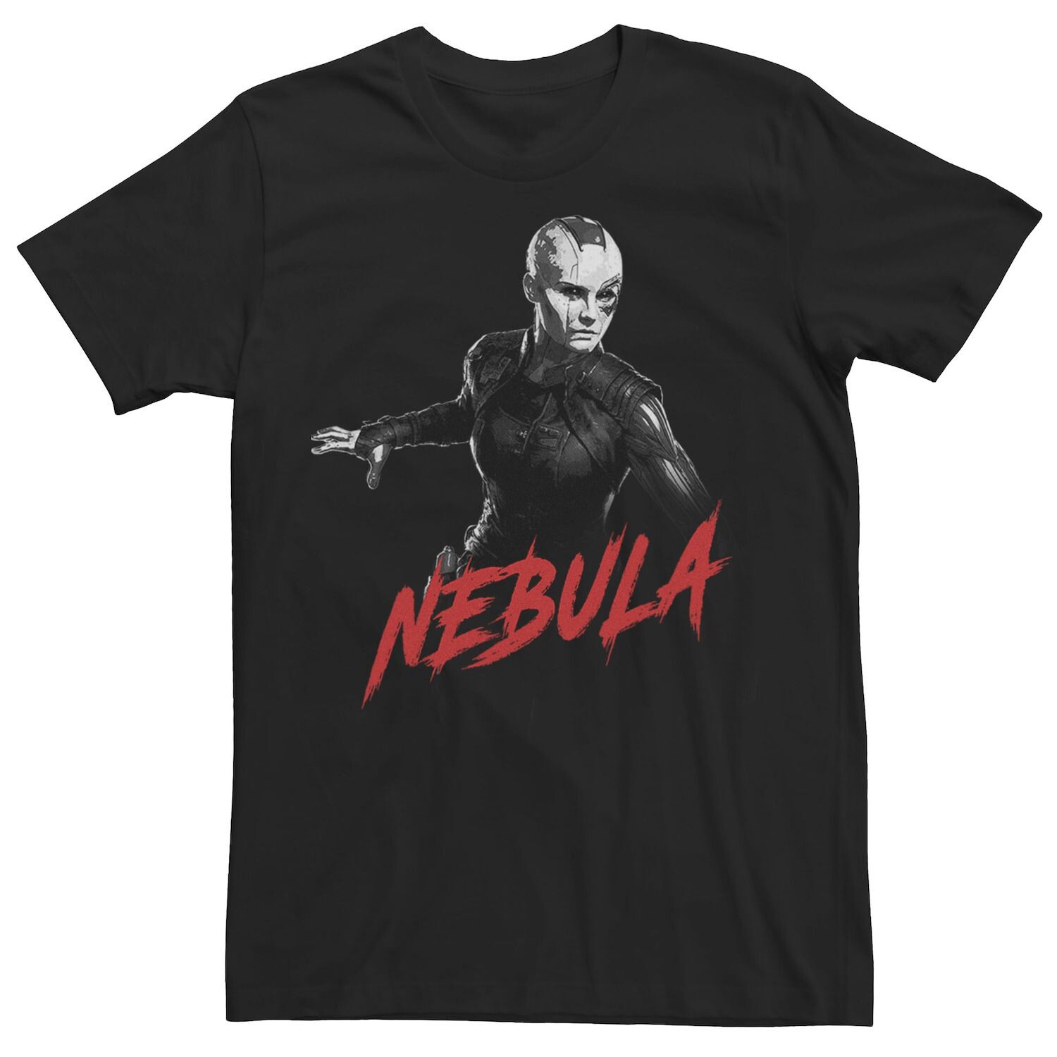 

Мужская футболка Nebula Gray Scale Portrait Color с поп-логотипом Marvel