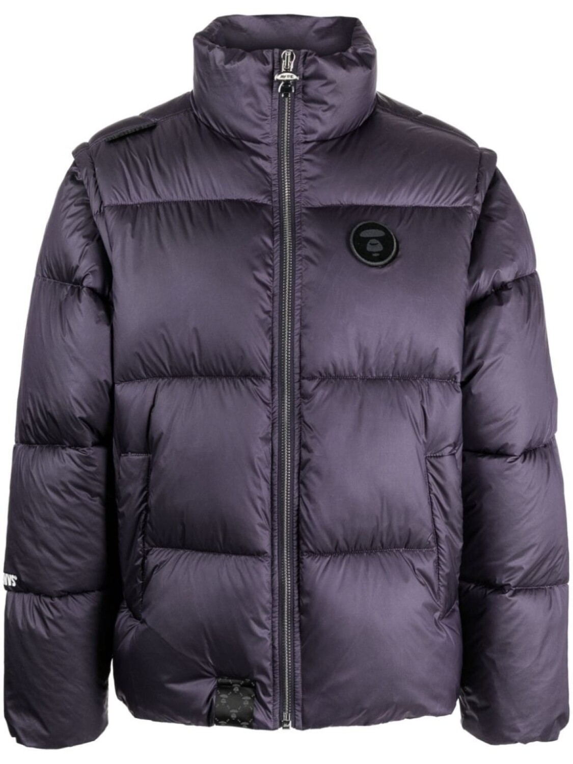 

A Bathing Ape пуховик с логотипом, фиолетовый