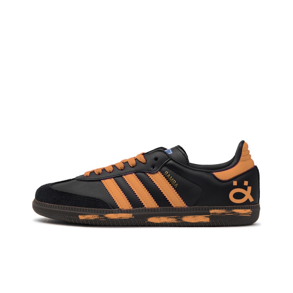 

Кроссовки для скейтбординга Samba Unisex Low-Top Black/Orange Adidas Originals