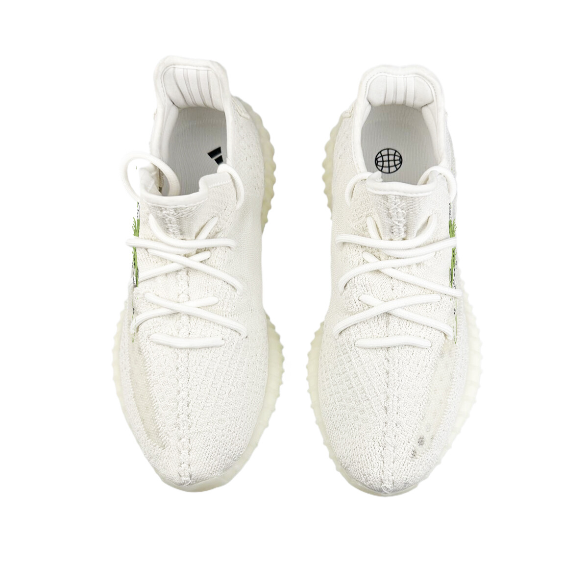 Кроссовки adidas originals Yeezy Boost 350 Lifestyle Shoes Unisex Low-top Green, белый — фото 3