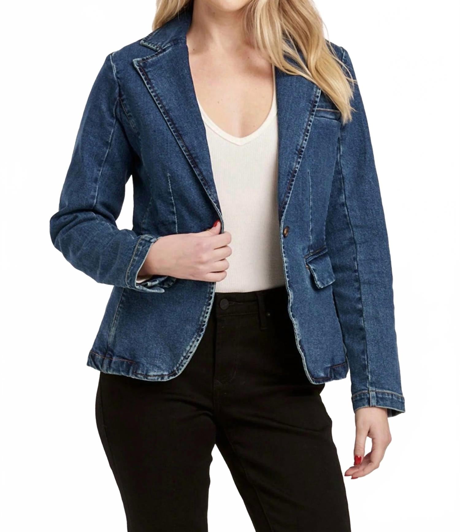 

Джинсовая куртка Minah в цвете Blue Ridge DEAR JOHN DENIM