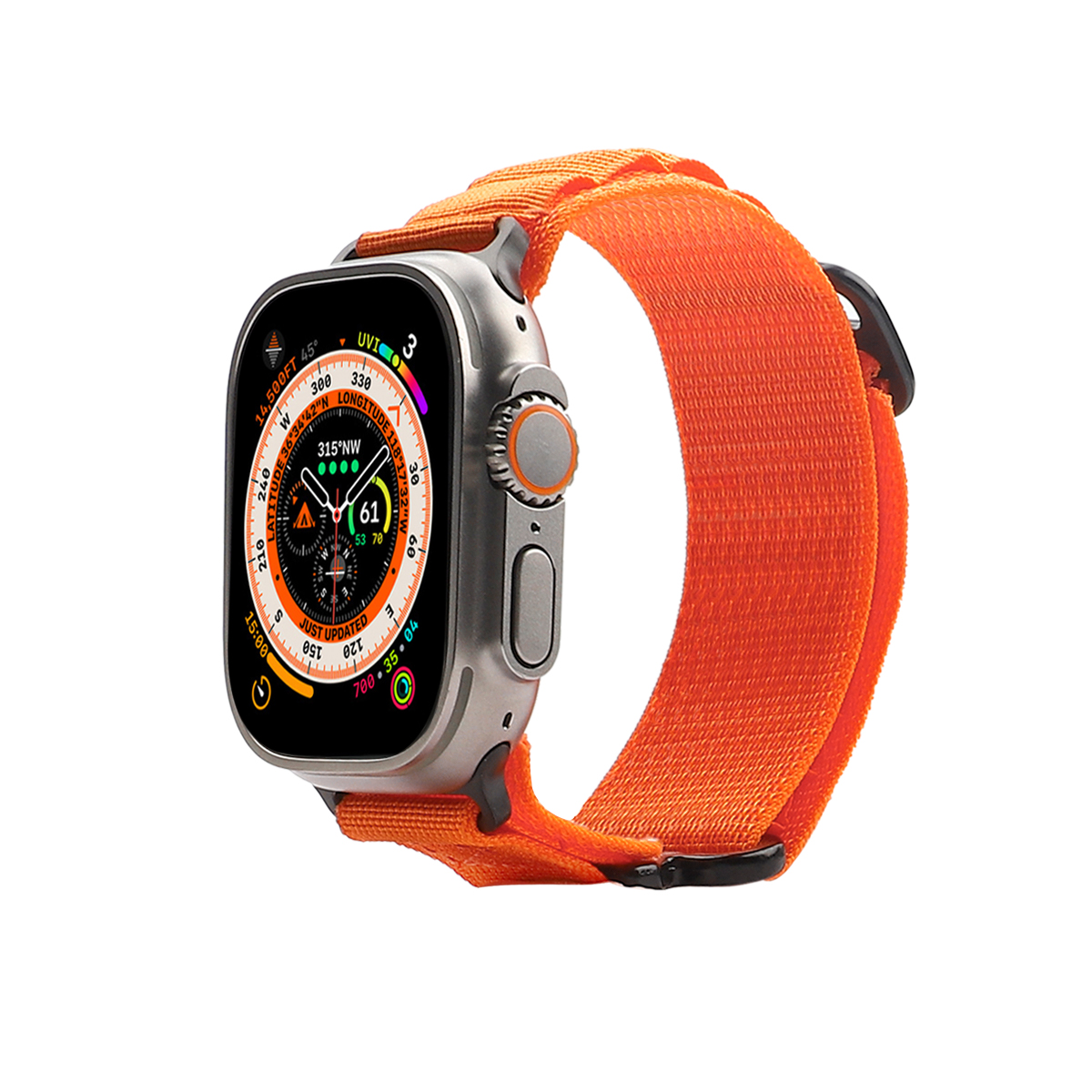 

Ремешок, совместимый с Apple: нейлон Zhongwo, Orange