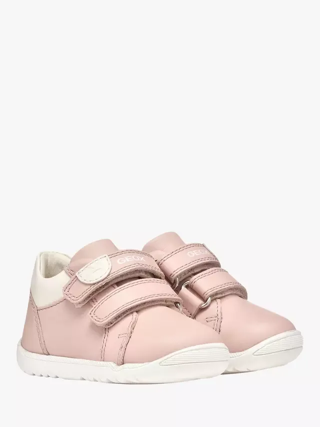 Детские кроссовки Baby Macchia Mid-Cut First-Steps, светло-розовый/светло-бежевый Geox — фото 3