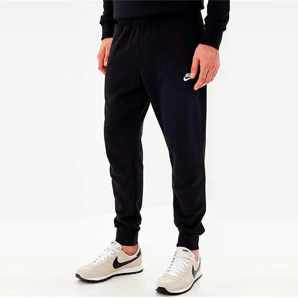 Спортивные штаны m nsw club jggr ft casual sports эластичный пояс комплект ноги длинные штаны Nike, черный — фото 3