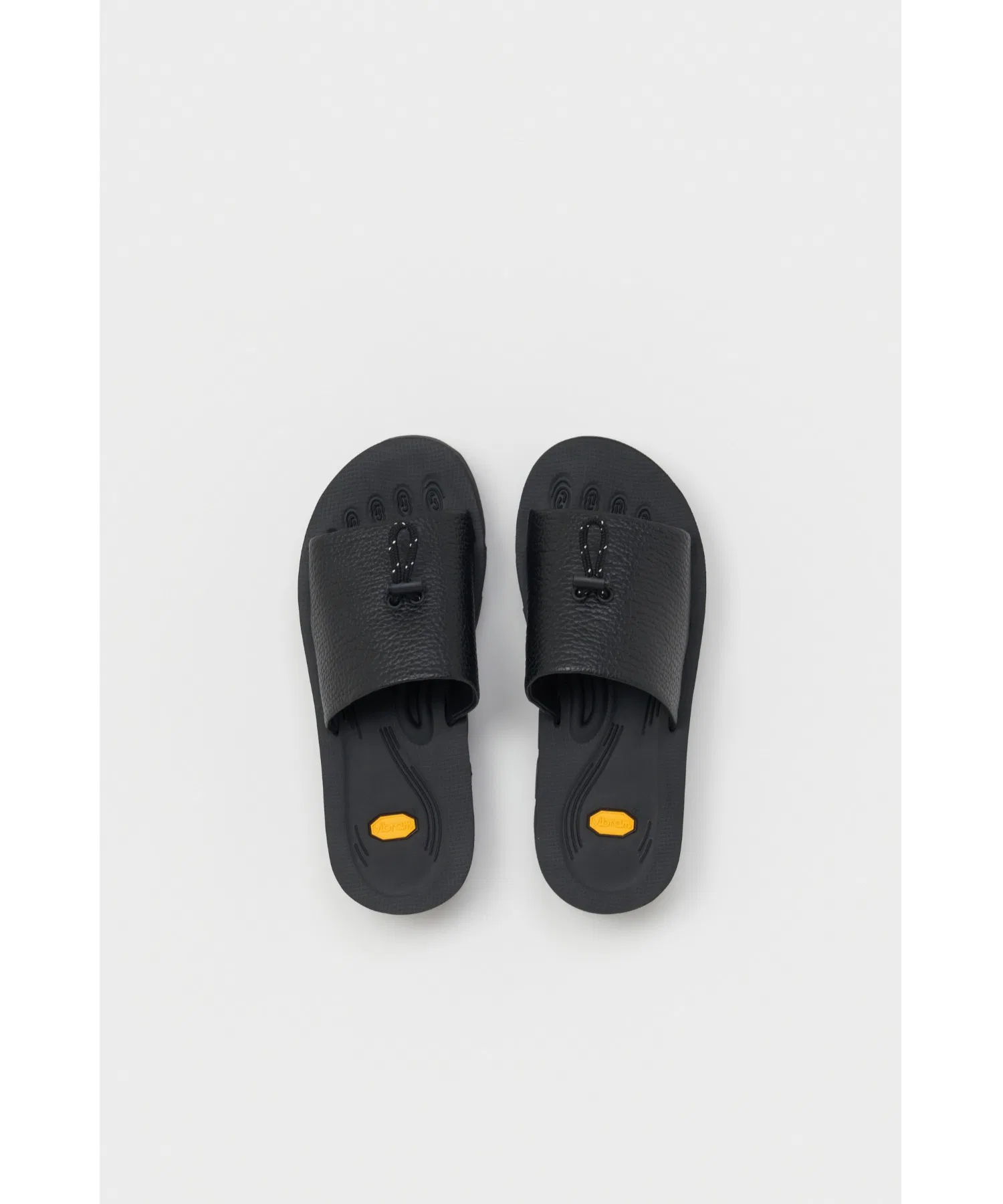 Унисекс кожаные сандалии Hender Scheme cord slide тёмно-синие — фото 4