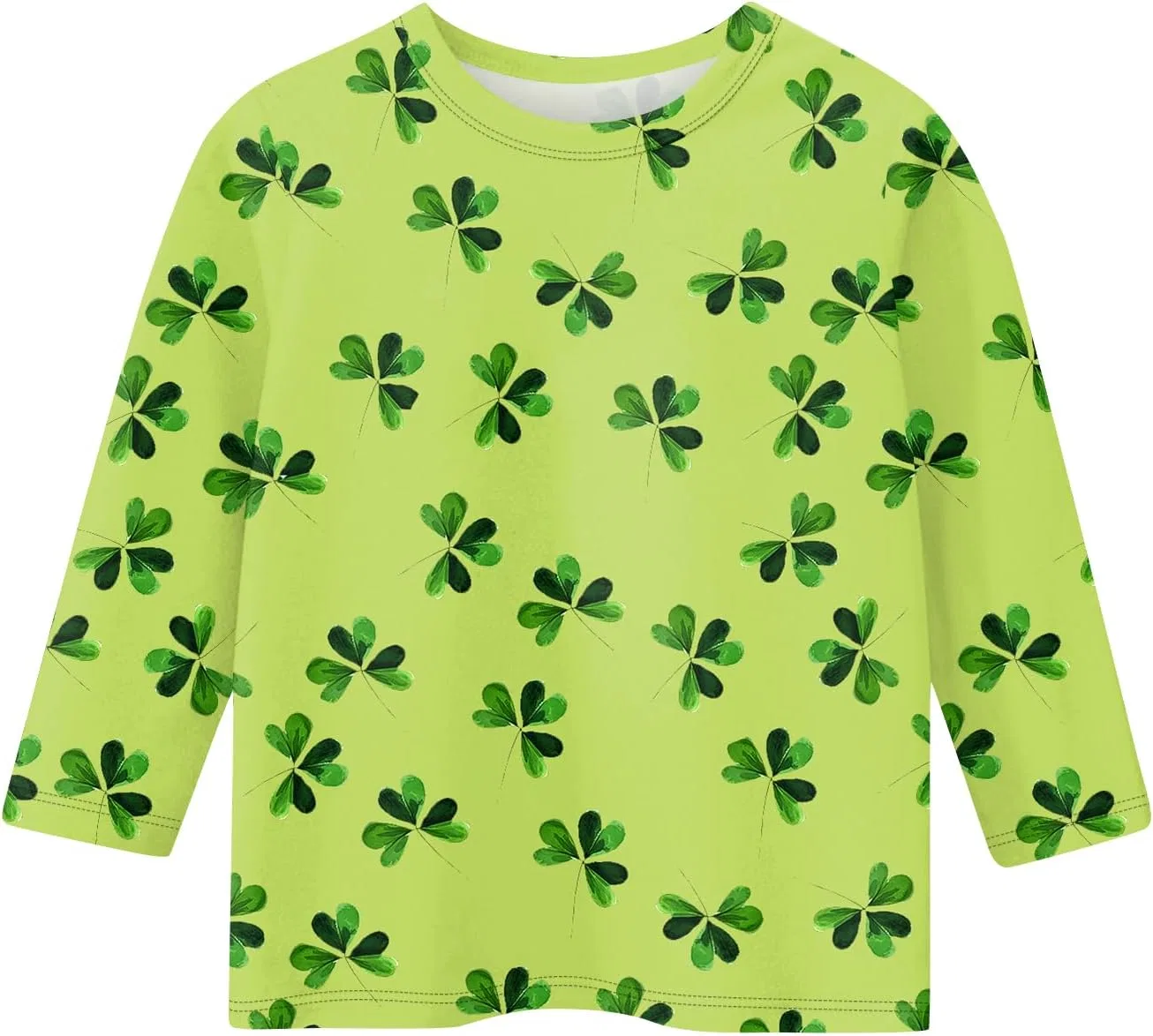 Футболка с принтом St. Patrick's Day, Oversized, Generic, fluorescent Green — фото 2