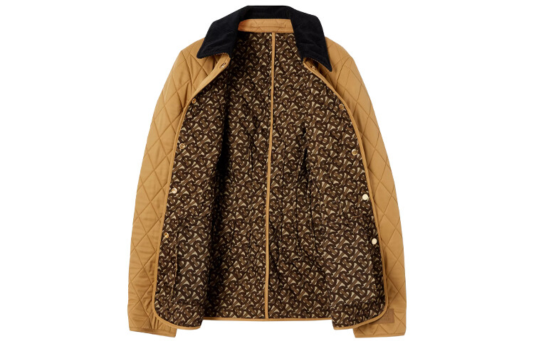 Куртка Burberry, женская, стеганая, кэмел — фото 2