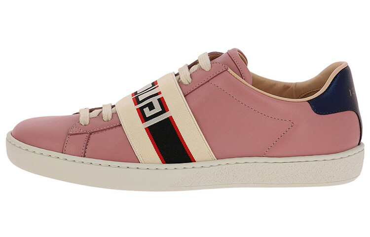 Кроссовки Gucci Ace с полосками, розовый