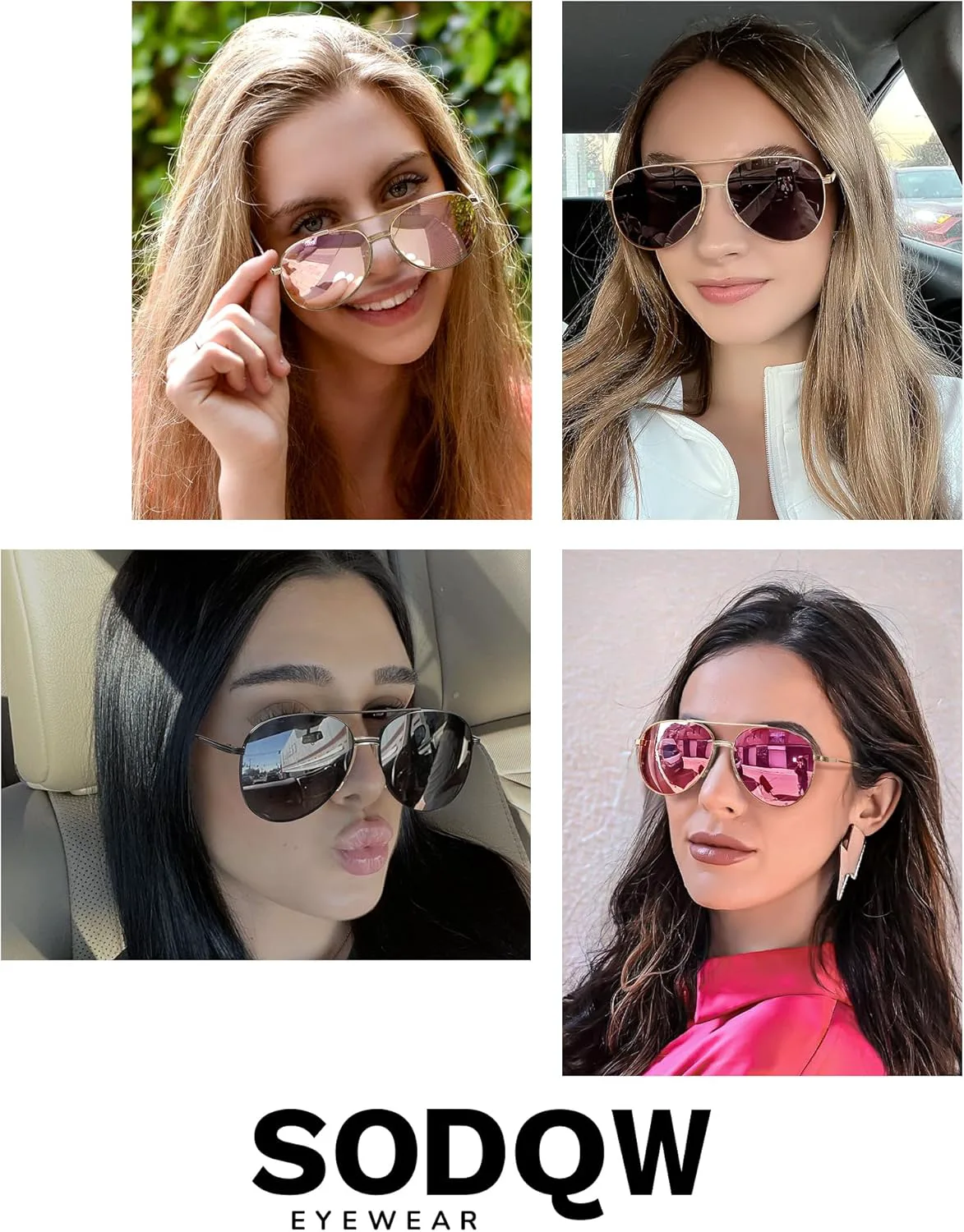 

Солнцезащитные очки-авиаторы SODQW, не спутывающиеся, для женщин и мужчин, поляризованные, с защитой от УФ-излучения, модные очки 2025 года, A02- Gold/Grey