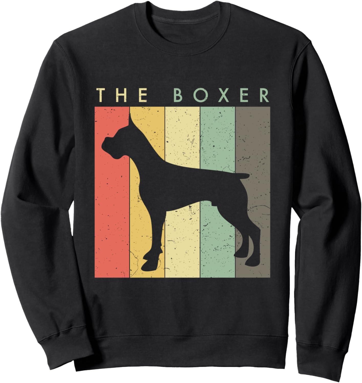 

Толстовка в стиле ретро с изображением боксера Boxer Dog Design Co., черный