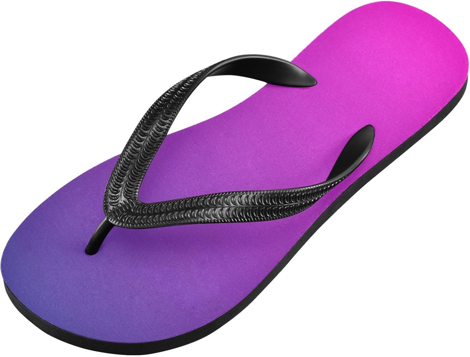 

Шлепанцы оранжево-синего градиента для пляжа, душа, резинескользящие летние тапочки для женщин и мужчин Sinestour