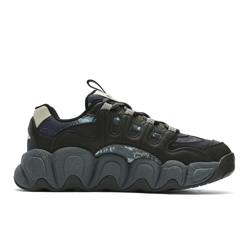 Кроссовки FILA Croissant Abrasion Resistant мужские низкие черно-зеленые, сосновый аромат зеленый/черный — фото 2